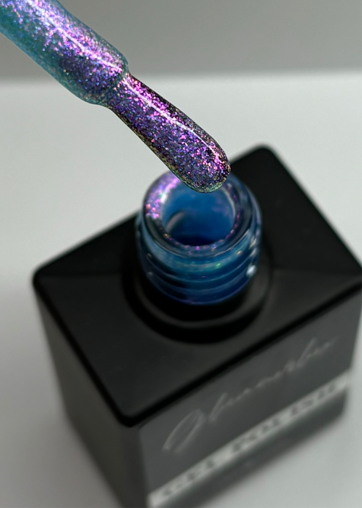 Blue glitter Gel polish
